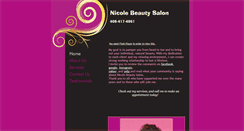 Desktop Screenshot of nicolebeautysalon.com